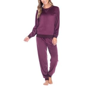 Honeydew Ladies' Velour Lounge Set Wildberry Purple